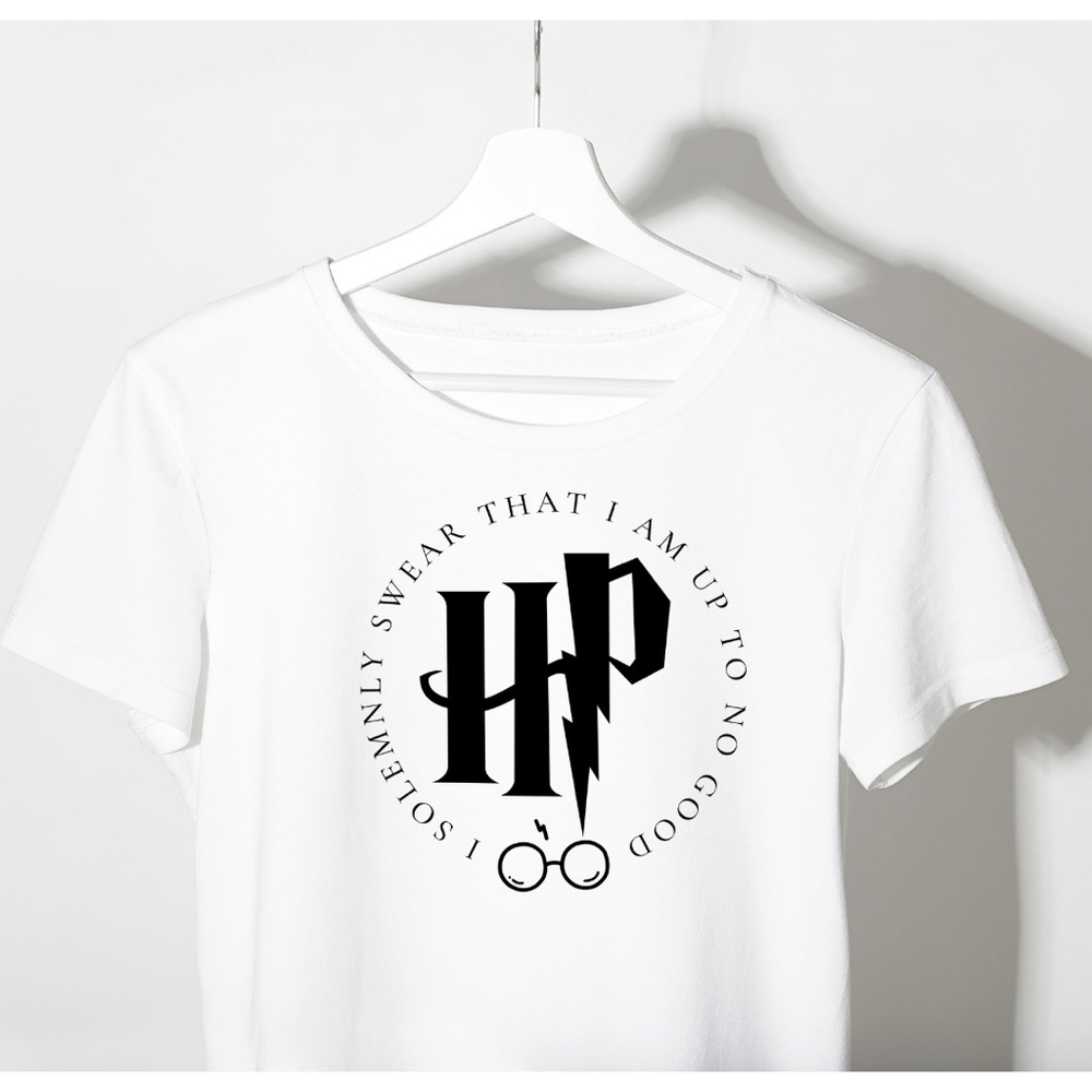 White family fun Harry Potter Short Sleeve - Handmade